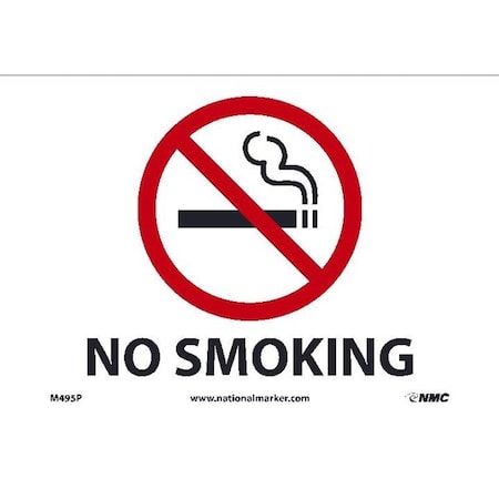 Nmc NO SMOKING, ALUMINUM, 18X12 M495AG